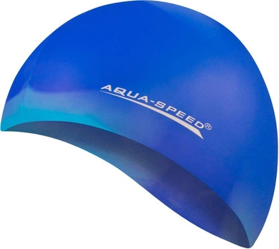 Шапочка для плавания AQUA SPEED Bunt, силиконовая, разноцветная, универсальный размер OSFM (113-79)