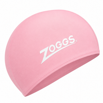 Шапочка для плавания Zoggs, взрослая, полиэстеровая, розовая, универсальный размер OSFM (465045.PKPK)
