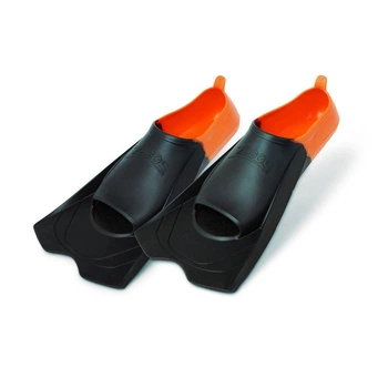 Ласты для плавания Zoggs Eco Short Blade Rubber тренировочные короткие силиконовые 37-38 Черно-оранжевый (465220.BKOR.4-5)