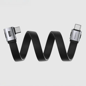 Кабель USB-C HAGiBiS USB4 V2.0 полнофункциональный Type-C кабель быстрая зарядка 240W передача данных 80Gbps видео 8K/60Hz (50 см)