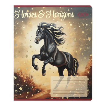 Зошит ZiBi 24 аркуша лінія Horses 5 (ZB25.1770L)