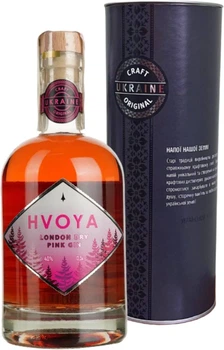 Джин HVOYA London Dry Pink 0.5 л 40% в подарочной упаковке (4820269299559)