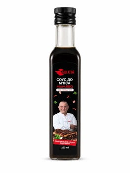 Соус Баша кухня для мяса ребра BBQ мед-перец чили 250 г (4820179741018)