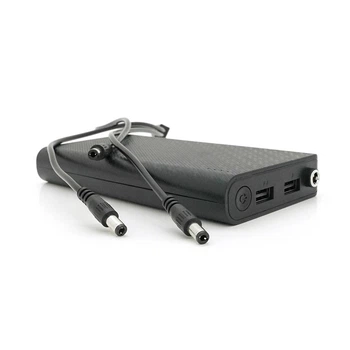 ДБЖ UPS-24W DC1024P для роутерів, Output: USB 5V/2A, DC9V,2.7A/12V,2A, 14000mAh(7*2000mAh), 155х75х23мм, 460грам, Black, BOX