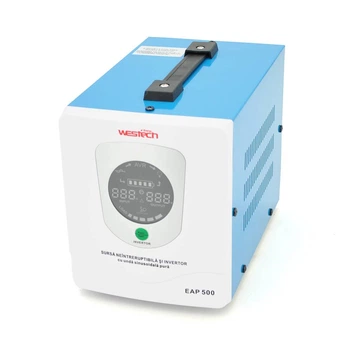ДБЖ з правильною синусоїдою Westech EAP Energy-800VA/500W 12V, однофазний, напольного монтажу, LED дисплей, DC150-270V, AC230±8%, 2*Shuko, Q4 (UG-45512)