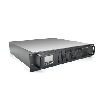 ДБЖ з правильною синусоїдою ONLINE Ritar RT-3KS-LCD, RACK 3000VA (3700Вт), 72 В, Вбудована батарея 12V7,5 Ah х 6 шт (482*600*87) (UG-1980)