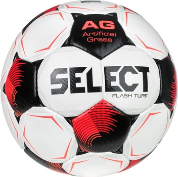Футбольный мяч Select Flash Turf белый красный 5 для искусственного газона унисекс спортивный мяч