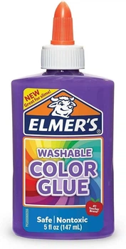 Клей Elmer's Colour PVA Glue 147 мл идеален для создания слаймов Элмерс Фиолетовый (01860)