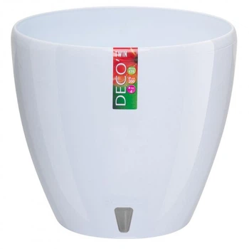 Горшок для цветов Santino Deco Twin, белый, 4 л (DT3 wht)