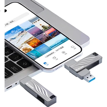 Флеш память USB HP 128GB USB 3.2 Gen1 + Type-C поворотный корпус