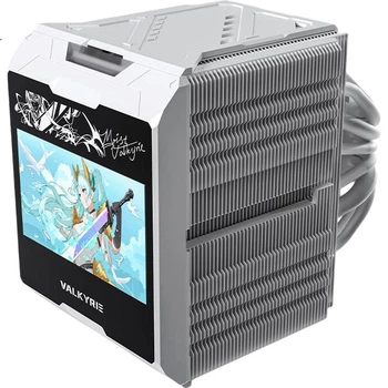 VALKYRIE DX140 VALKYRIE AMD Optimized Edition VK — воздушный кулер для процессора, 8 полностью припаянных тепловых трубок, медное основание, большой экран 4,3 дюйма, совместим с LGA1851 и AM5.