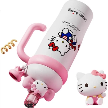 Стакан SANRIO Hello Kitty Bobo для льоду з трубочкою, нержавіюча сталь 316, 960 мл