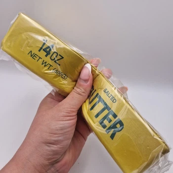 Сквіш-антистрес «Вершкове масло» Salted Butter Gold, 24 см, 14 oz