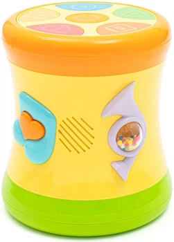 Bębenek Baby Mix dwustronny Żółty (53211)