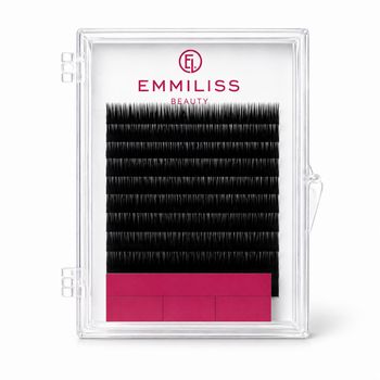 Ресницы Emmiliss черные 10 линий C 0.10 13 мм