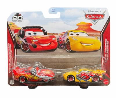 Набор автомобилей машинок Тачки Mattel Disney Pixar Cars Lightning McQueen & Cruz Ramirez Маквин и Круз Рамирес Коллекция 2026 к 20-ти летию Тачки