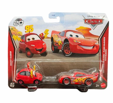 Набор автомобилей машинок Тачки Mattel Disney Pixar Cars Maddy McGear & Lightning McQueen Мэдди и Молния Макквин Коллекция 2026 к 20-ти летию Тачки