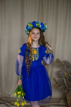 Сукня для дівчинки Свобода синя 104