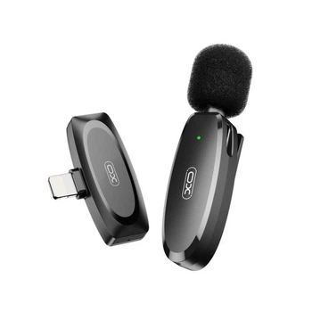 Мікрофон XO MKF08B Lightning wireless Collarclip microphone Чорний