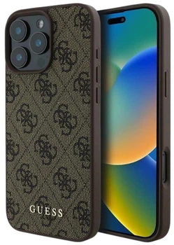Etui na smartfon Guess 4G Classic do Apple iPhone 16 Pro Brown (3666339346027)