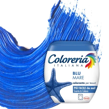 Краска для одежды и текстиля COLORERIA ITALIANA Blu Mare синий 350г