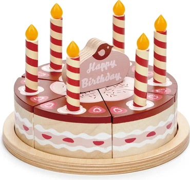 Игровой набор Tender Leaf Toys Деревянный торт на день рождения TL8283 (0191856082835)