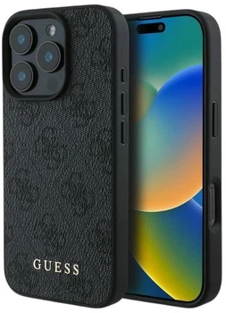 Etui na smartfon Guess 4G Classic do Apple iPhone 16 Pro Black (3666339346065)