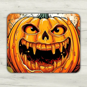 Килимок для миші Halloween ігровий та офісний 22х18 нековзка гумова основа, точна поверхня для оптичної та лазерної мишки, зносостійкий, для роботи, ігор і навчання (51980)