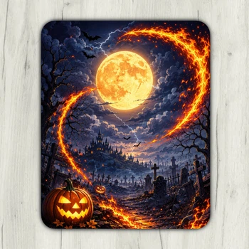 Килимок для миші Halloween ігровий та офісний 22х18 нековзка гумова основа, точна поверхня для оптичної та лазерної мишки, зносостійкий, для роботи, ігор і навчання (51945)