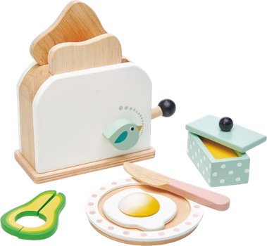Игровой набор Tender Leaf Toys Деревянный тостер с аксессуарами TL8226 (0191856082262)