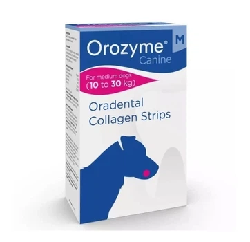 Жувальні смужки Orozyme (Орозим) для гігієни ротової порожнини собак середніх порід (M) 8 пластинок