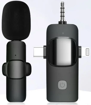Микрофон петличный Masentek K1 беспроводной, для смартфонов и камер