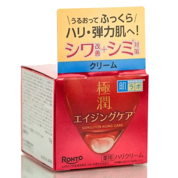 Омолаживающий гиалуроновый лифтинг крем Rohto Hada Labo Gokujyun Aging Care 50 мл
