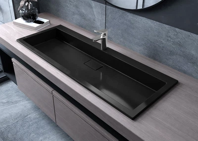 Умывальник накладной Status Aria Low 120 Black