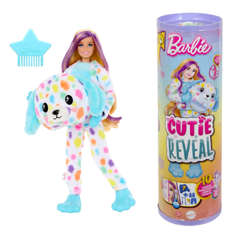 Кукла Barbie Cutie Reveal с аксессуарами для игры 10 сюрпризов HE0842