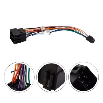 Кабель-переходник для автомагнитолы 16 pin на ISO (21 см) (0174)