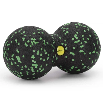 М'яч масажний подвійний Actiget EPP 8 x 16 см ACT0098 Black/Green (JDT-0850198)