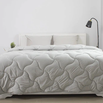 Одеяло двуспальное ТЕП VELOUR 1-04871_34484 180х210 см светло-серое 5192270