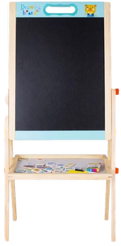 Дошка для малювання LEAN Toys Двостороння з цифрами та літерами 38 x 35 x 85 см 30843 (5905991098034)