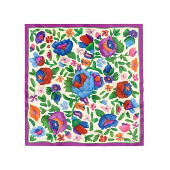 Платок «Цветы» (несколько размеров) Размер: 85x85