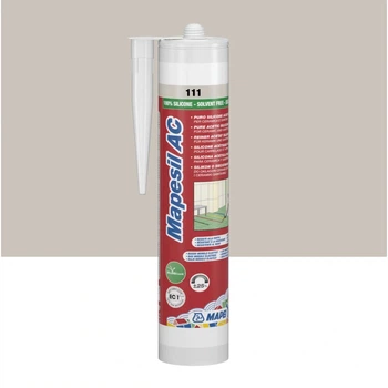 Герметик силиконовый Mapei MAPESIL AC 310 мл №111 серебряно-серый (000014516)