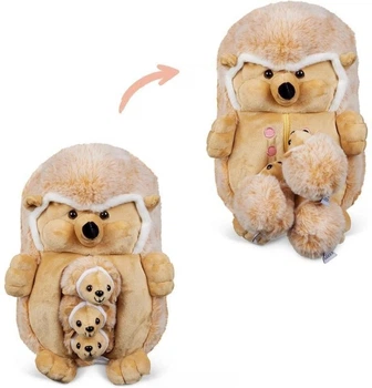 Maskotka Mamanimals Mama jeż z 3 młodymi jeżami MM2020606 (712221431524)