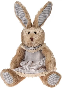 Maskotka Beppe Królik Mellin w szarej sukience 25 cm 14124 (5901703123421)