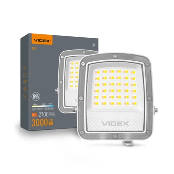 LED прожектор VIDEX F5 30W 3000-5000-6500K 230V White VL-F5-030CW 29253