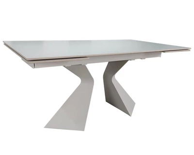 Стол LAURA CERAMIC 160(240)*90 белый мат/белый