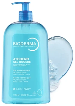 Очищающий гель для душа для сухой кожи Bioderma Atoderm gel douche 1 л (3401399372926)