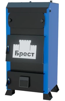 Твердотопливный котел Брест Бастион 10 кВт длительного горения из жаростойкой стали 5 мм