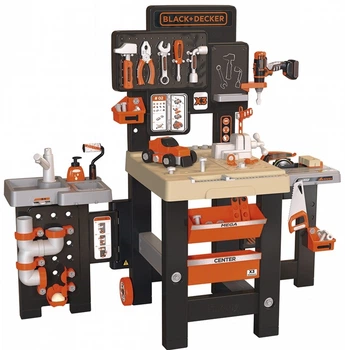 Ігровий набір Smoby Black + Decker Mega Center (7600360726WEB) (3032160096682)