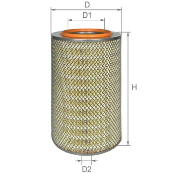 Фільтр повітряний ALPHA FILTER КАМАЗ євро 1 (AF 0764pe)