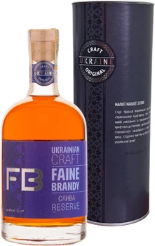 Бренді плодовий Faine Brandy Reserve Слива 0.5 л 40% у подарунковій упаковці (4820269299313)